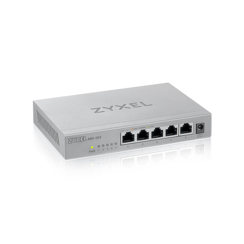 ZYXEL XMG-100 XMG-105 5 Ports Ethernet Switch - 10 Gigabit Ethernet - 2.5GBase-T, 10GBase-X - 2 Layer Supported - Modular 