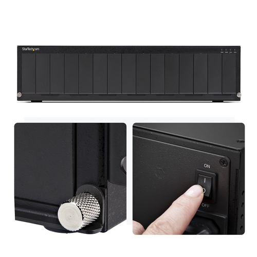 StarTech.com 15-Slot Unmanaged Media Converter Chassis, 19in Rackmount for MCM Media Converter Series, Active Cooling, TAA