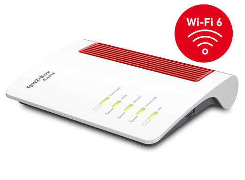 FRITZ!Box 6660 Cable Retail International. Wi-Fi band: Dual-band (2.4 GHz / 5 GHz), Top Wi-Fi standard: Wi-Fi 6 (802.11ax)