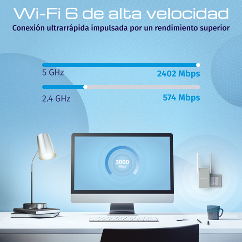 Keenetic Buddy 6 (KN-3411) AX3000 Mesh Wi-Fi 6 Range Extender with Gigabit Ethernet Port. Type: Network repeater, Data tra