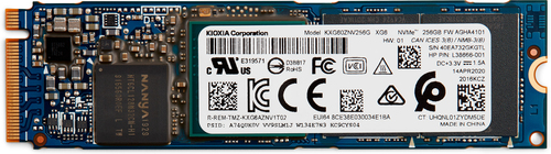 HP 1D0H6AA. SSD capacity: 256 GB, SSD form factor: M.2, Component for: Laptop