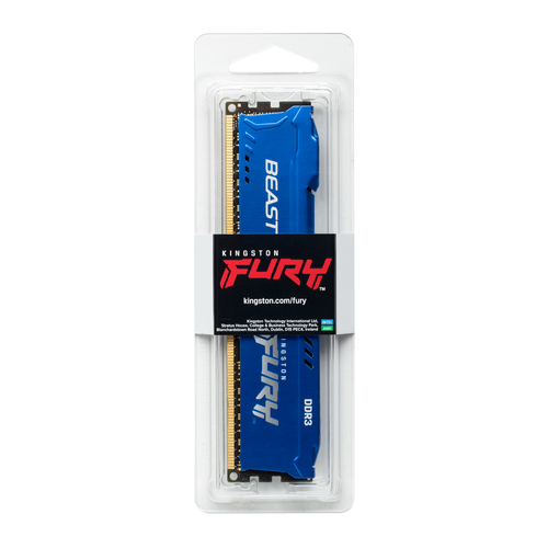 Kingston Technology FURY Beast . Component for: PC, Internal memory: 4 GB, Memory layout (modules x size): 1 x 4 GB, Inter
