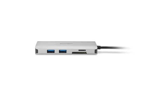 Kensington UH1400P, USB 3.2 Gen 1 (3.1 Gen 1) Type-C, 85 W, 10,100,1000 Mbit/s, Schwarz, Silber, MicroSD (TransFlash), SD,