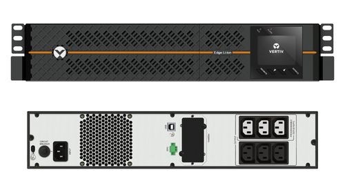 Vertiv EDGELI-1500IRT2U. UPS topology: Line-Interaktiv, Ausgangskapazität: 1,5 kVA, Ausgangsleistung: 1350 W. AC outlet ty