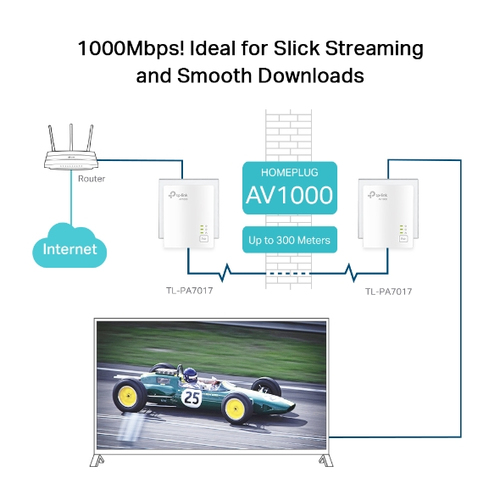 AV1000 POWERLINE STARTER KIT GIGABIT