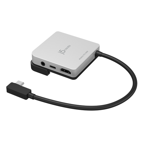 Estación de acoplamiento j5create USB Tipo C para iPad - 4K - 3840 x 2160 - USB Tipo-C - HDMI - Cableado