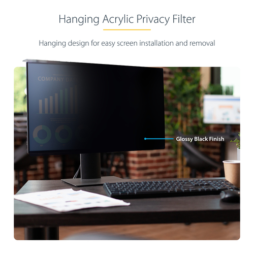 StarTech.com 2461A-PRIVACY-SCREEN. Maximale Bildschirmgröße: 61 cm (24"). Seitenverhältnis: 16:10. Geeignet für: Monitor, 
