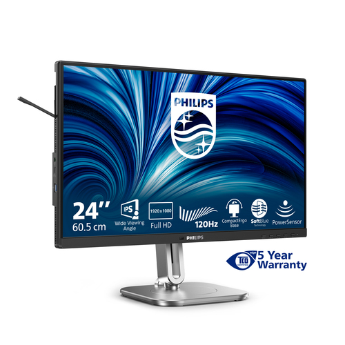 Philips 24B2N4200 24" Class Full HD LCD Monitor - 60.5 cm (23.8") Viewable - Thin Film Transistor (TFT) - 1920 x 1080 - 12