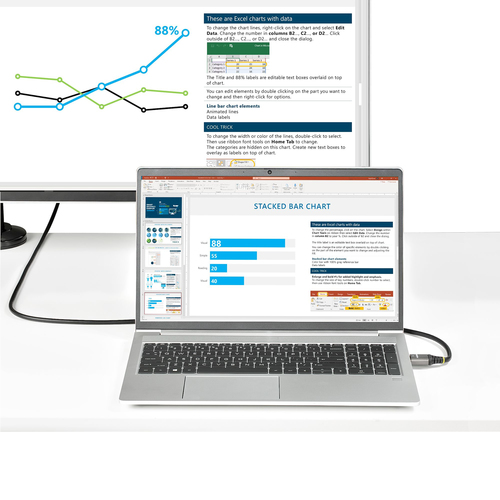 StarTech.com 3ft (1m) Premium Certified HDMI 2.0 Cable, High Speed Ultra HD 4K 60Hz HDMI Cable with Ethernet, HDR10, UHD H