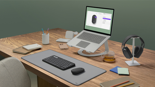 Logitech Pebble Mouse - Bluetooth - Graphite - Wireless