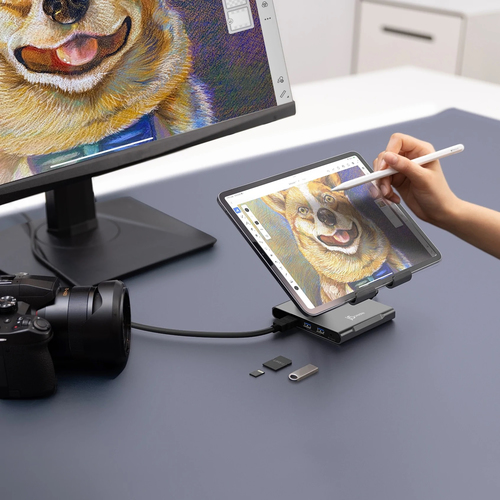 j5create JTS224-N Height Adjustable Tablet PC Stand - 27.9 cm (11") to 32.8 cm (12.9") Screen Support - 1.50 kg Load Capac