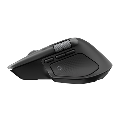 Logitech MX Master 4 for Mac Mouse - Bluetooth - USB Type C, USB Type A - Darkfield - 8 Button(s) - Space Black - Wireless