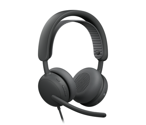 Logitech Zone Wired 2 Kabel Kopfbügel Stereo Headset - Graphit - Microsoft-Teams-Zertifizierung - Binaural - Ohrumschließe