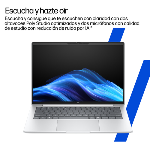 HP EliteBook 8 G1i 35.6 cm (14") Copilot+ PC Notebook - WUXGA - Intel Core Ultra 5 Series 2 226V - vPro Technology - 16 GB