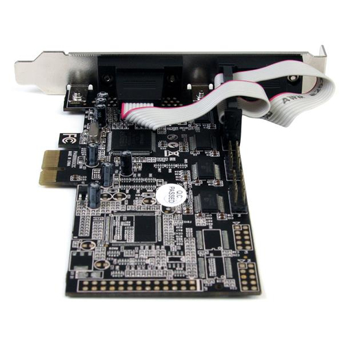 StarTech.com 4 Port Native PCI Express RS232 Serial Adapter Card with 16550 UART - PCI Express x1 - PC - 4 x Number of Ser