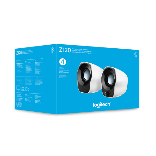 Logitech Z120 2.0 Speaker System - 1.2 W RMS - USB