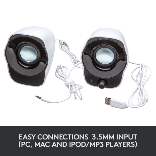 Logitech Z120 2.0 Speaker System - 1.2 W RMS - USB