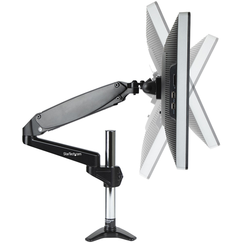 StarTech.com Desk Mount Monitor Arm for Single VESA Display 49""(17.6lb/8kg), Full Motion Articulating & Height Adjustable