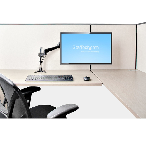 StarTech.com Desk Mount Monitor Arm for Single VESA Display 49""(17.6lb/8kg), Full Motion Articulating & Height Adjustable