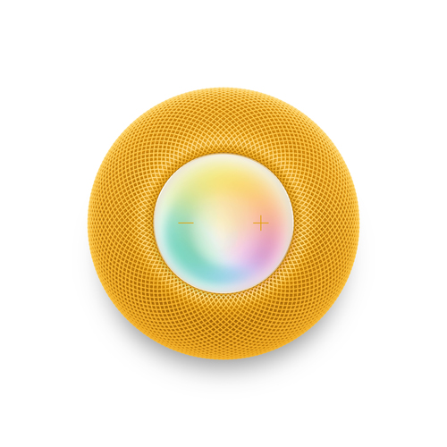Apple HomePod mini. Virtual assistant: Apple Siri, Shape: Round, Product colour: Yellow. Speaker type: Full range, Volume 