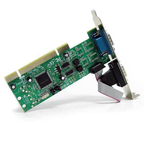 StarTech.com 2 Port PCI RS422/485 Serial Adapter Card with 161050 UART - Universal PCI - PC - 2 x Number of Serial Ports E