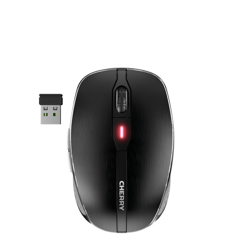 CHERRY MW 8C Advance Maus - Bluetooth/Radio-Frequenz - USB - Laser - 6 Taste(n) - Schwarz - 1 - Kabellos - 2,48 GHz - wied