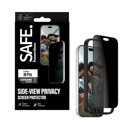 Safe Privacy Screen Protector for Apple iPhone 18 Pro - For Widescreen OLED iPhone 18 Pro