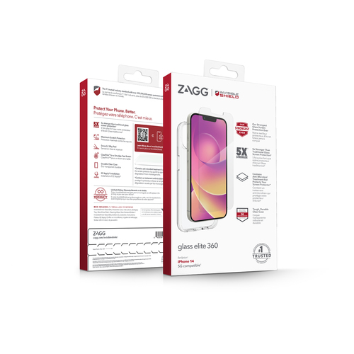 InvisibleShield Glass Elite 360 AM Apple iPhone 14 Bundle. Case type: Cover, Brand compatibility: Apple, Compatibility: iP