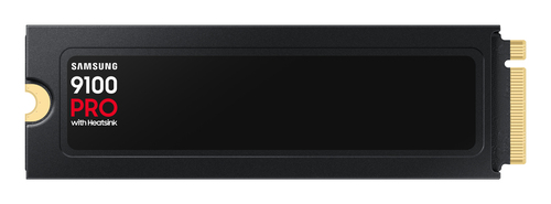 Samsung 9100 PRO Heatsink PCIe® 5.0 NVMe™ M.2 SSD - 1 TB. SSD capacity: 1 TB, SSD form factor: M.2, Read speed: 14700 MB/s