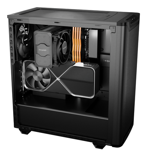be quiet! Pure Base 501 Pure Base 501 Airflow Window Black Computergehäuse - ATX, Micro ATX, Mini ATX Motherboard Supporte