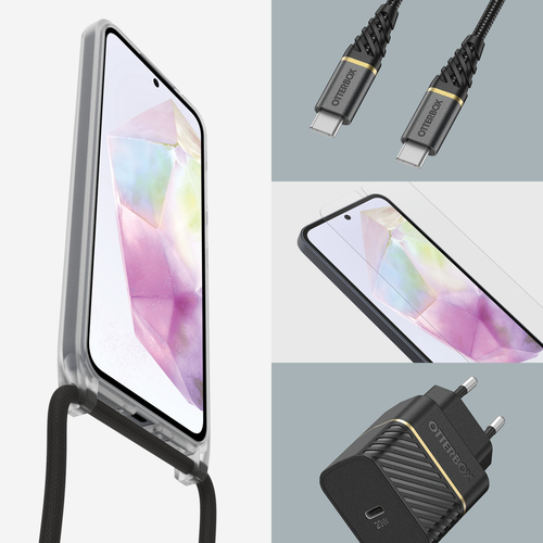 OtterBox React Estojo de transporte Samsung Smartphone - Claro - Alça de pescoço