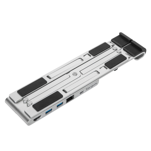 Targus AWU100005GL USB-Typ C Docking Station für Notebook/Workstation/Tastatur/Maus/Festplatte - Silber - Tragbar - 1.0 Un