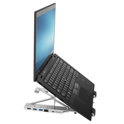 Targus AWU100005GL USB-Typ C Docking Station für Notebook/Workstation/Tastatur/Maus/Festplatte - Silber - Tragbar - 1.0 Un