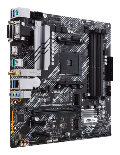 ASUS PRIME B550M-A WIFI II. Fabricant de processeur: AMD, Socket de processeur (réceptable de processeur): Emplacement AM4