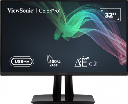 ViewSonic ColorPro VP3256-4K 32 Zoll Klasse 4K UHD LED-Monitor - 16:9 Format - Schwarz - 80 cm (31,5 Zoll) Viewable - IPS-
