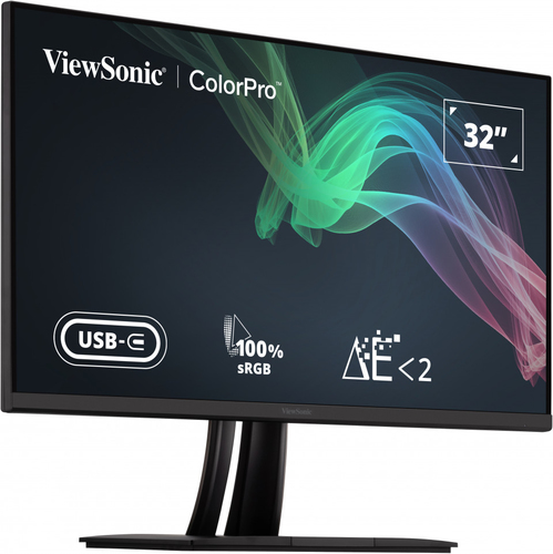 ViewSonic ColorPro VP3256-4K 32 Zoll Klasse 4K UHD LED-Monitor - 16:9 Format - Schwarz - 80 cm (31,5 Zoll) Viewable - IPS-