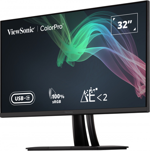 ViewSonic ColorPro VP3256-4K 32 Zoll Klasse 4K UHD LED-Monitor - 16:9 Format - Schwarz - 80 cm (31,5 Zoll) Viewable - IPS-