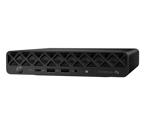 HP EliteDesk 8 Mini G1a Desktop Next Gen AI PC. Processor family: AMD Ryzen AI 5, Processor model: 340. Internal memory: 3