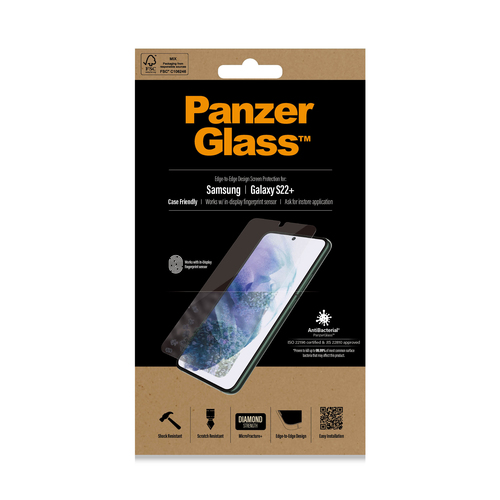 PanzerGlass ® UltraForce1 Samsung Galaxy S22+ | Screen Protector. Brand compatibility: Samsung, Compatibility: Samsung - G