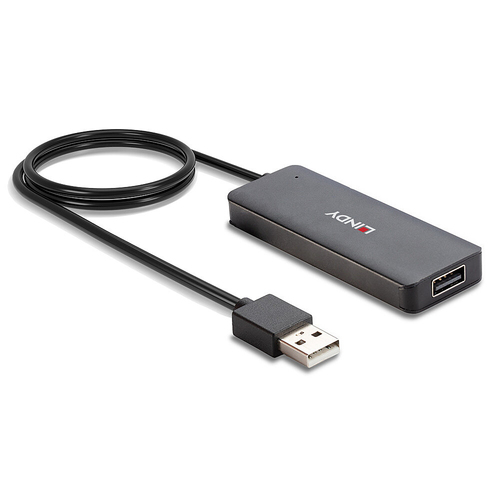Lindy 4 Port USB 2.0 Hub. Host interface: USB 2.0, Hub interfaces: USB 2.0. Data transfer rate: 480 Mbit/s, Product colour