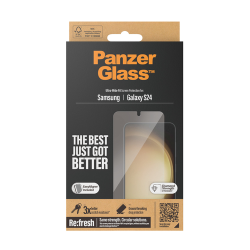 PANZERGLASS SCREEN PROTECTOR SAMS GALAXY S24 UWF EASY ALIGN