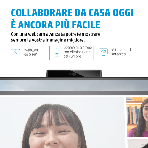 Monitor LCD HP E27m G4 685,8 mm (27") Class Webcam WQHD - 16:9 - Nero, Argento - 68,6 cm (27") Viewable - Tecnologia In-pl