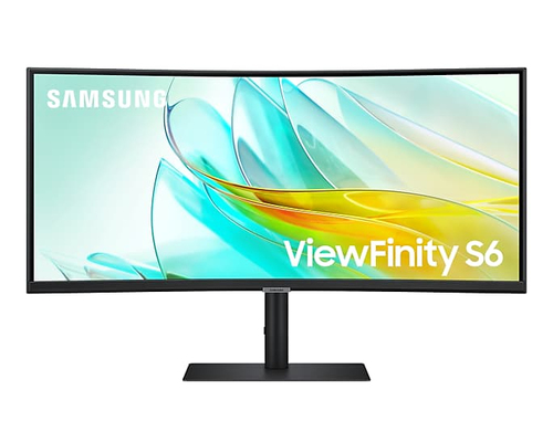 Samsung ViewFinity S6 S34C652UAU 34"" Class UW-QHD Curved Screen LED Monitor - 21:9 - Black - 86.4 cm (34"") Viewable - Ve