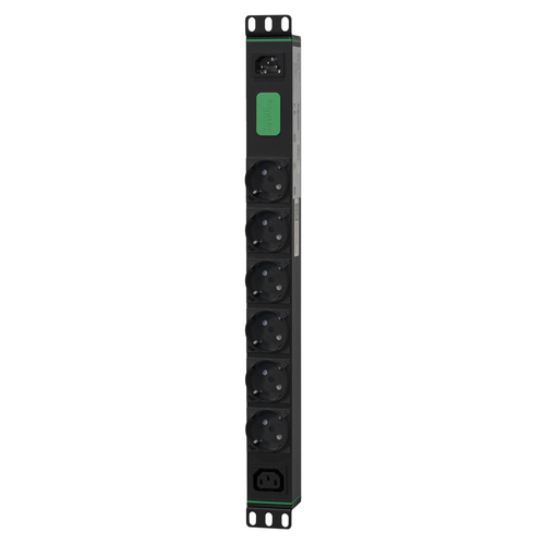 APC by Schneider Electric PDU - Basic - 6 x Schuko, 1 x IEC 60320 C13 - 10 A - 230 V AC Input - 230 V AC Output - 1U - 2 m