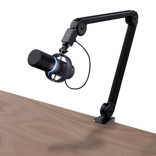 MikrofonTrust Onyx - Kabelgebunden - Kondensator - Schwarz - Kardioide - 1,80 m - USB Typ-A - Tischhalterung, Dämpferbrück