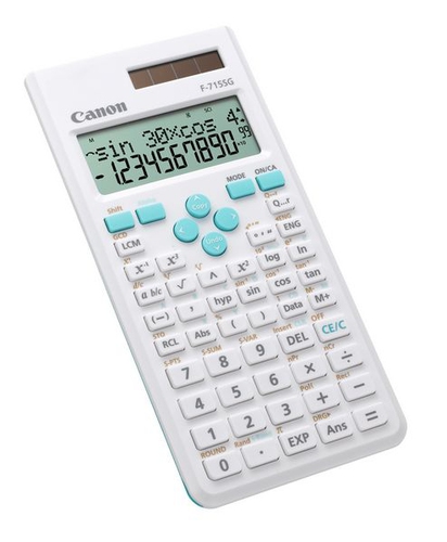 Canon F-715SG Scientific Calculator - 250 Functions - 2 Line(s) - 12 Digits - LCD - Battery/Solar Powered - 168 mm Height 