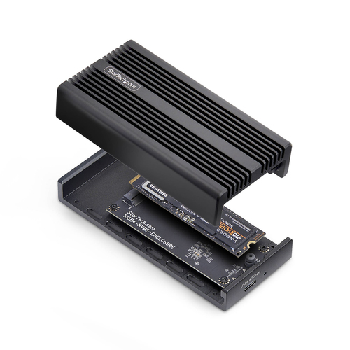 StarTech.com Drive Enclosure M.2, PCI Express NVMe 4.0, PCI Express NVMe 4.0 x4 - USB4 Host Interface - UASP Support Porta