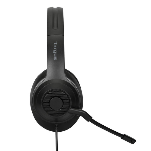 Targus AEH102GL Wired Over-the-head, Over-the-ear, On-ear Stereo Headset - Black - Binaural - Circumaural - 182.9 cm Cable