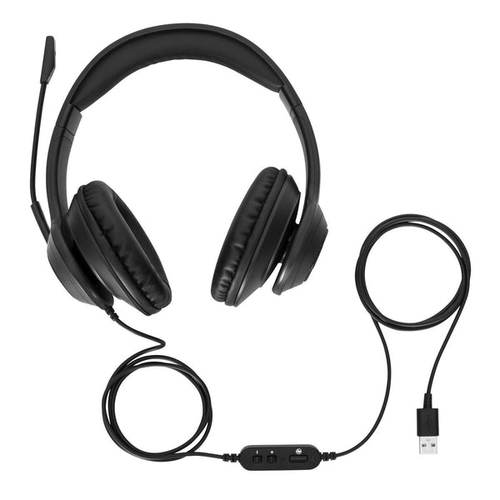 Targus AEH102GL Wired Over-the-head, Over-the-ear, On-ear Stereo Headset - Black - Binaural - Circumaural - 182.9 cm Cable