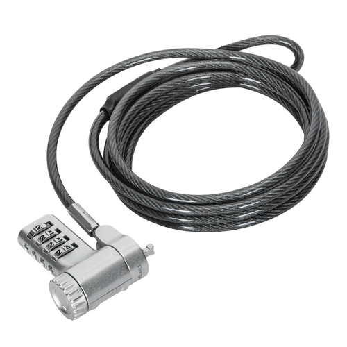 Targus DEFCON ASP96RGLX Kabelschloss Für Monitor, Docking Station, Notebook - 1,98 m Kabel - Zurücksetzbar - 4 Ziffern - P